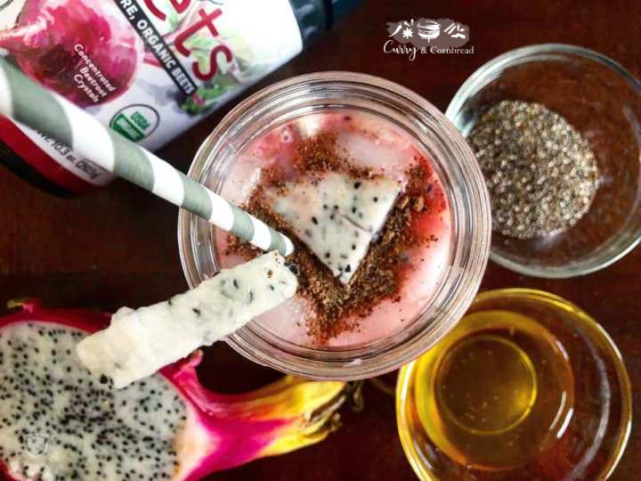 Dragon fruit beet chia smoothie or&nbsp;pudding