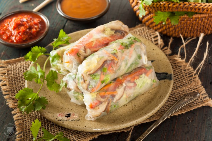 Fresh veggie spring&nbsp;rolls