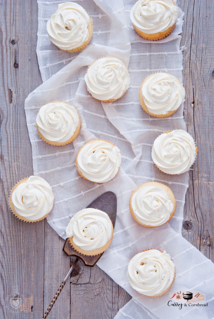 Eggless Vanilla Cupcakes