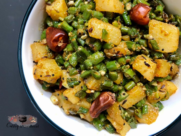 Chinese long bean curry (Chawli&nbsp;subzi)